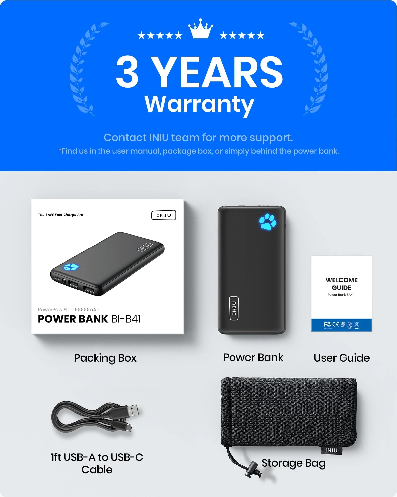 [4 colors] INIU B41 Market's Slimmest 10000mAh Power Bank,Compatible with iPhone 14 13 12 Pro Samsung S21 Google LG iPad Tablet, etc. - Image 7
