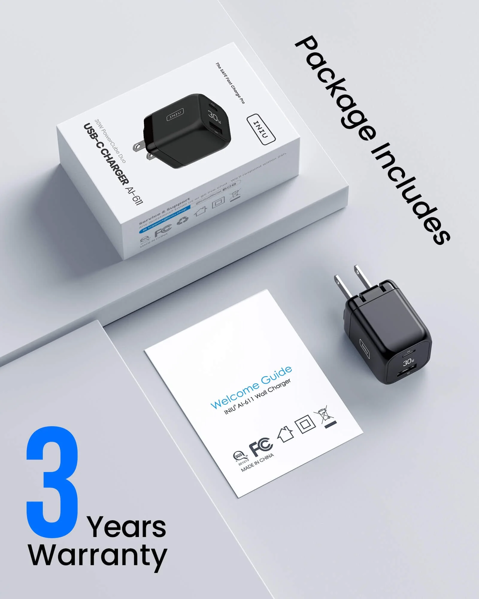 [EU/US] INIU I611 Dual Port Charger 30W,Compatible with iPhone 14 13 12 Pro Samsung S21 Google LG iPad Tablet, etc. - Image 7