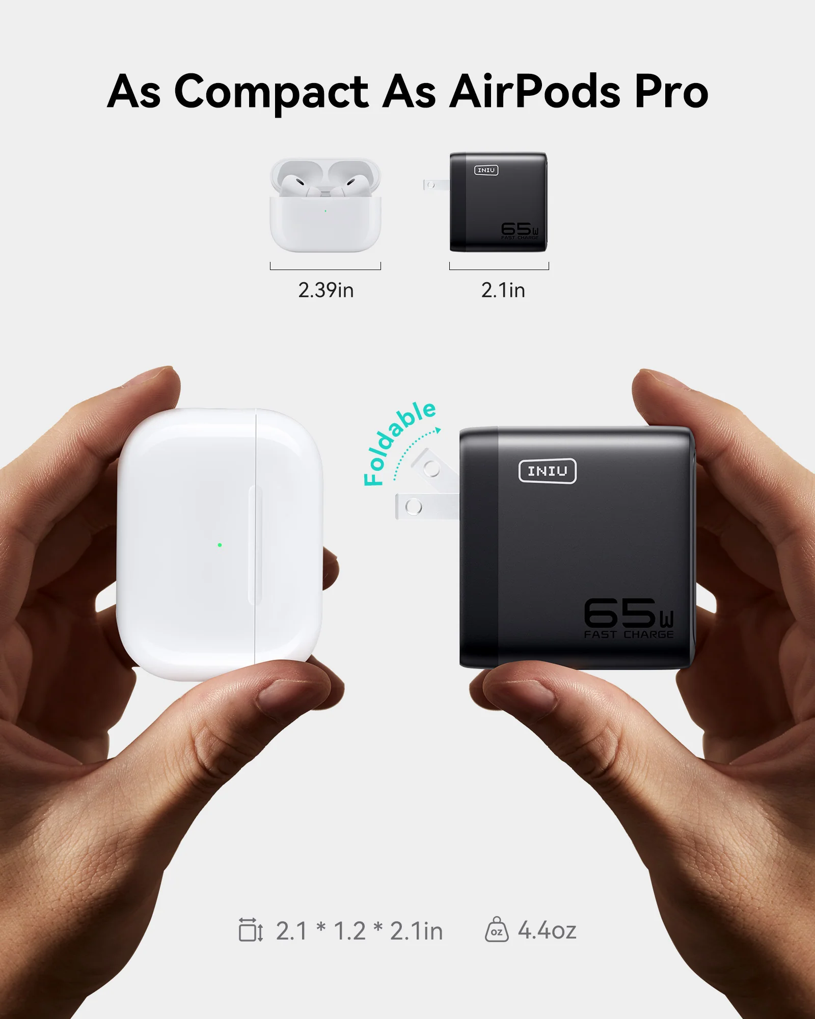 INIU A21 65W 3-Port GaN Charger - Image 4