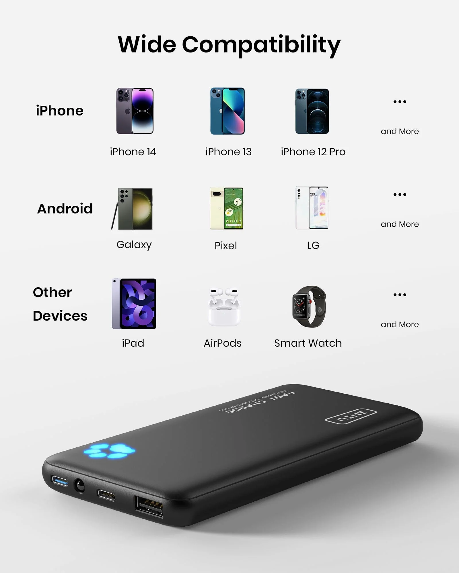 INIU B3 Portable Charger, 20W PD3.0 Slimmest 10,000mAh - Image 7