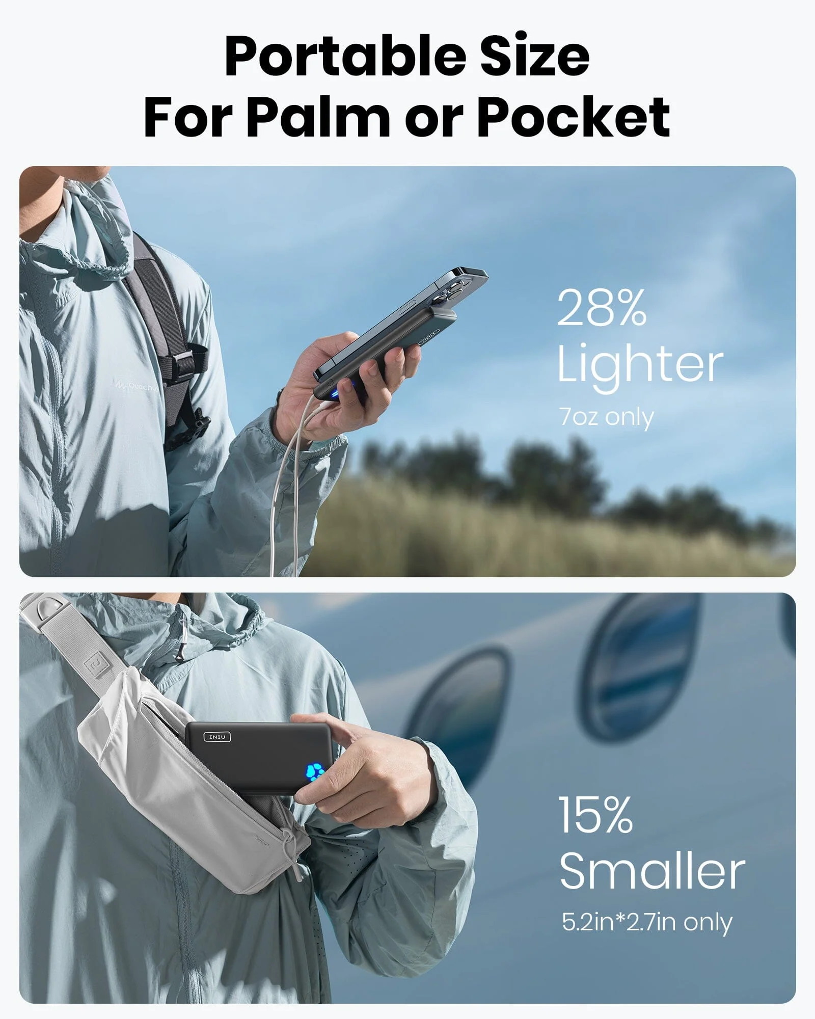 INIU B41 Power Bank 15W High Speed Charging Slimmest 10,000mAh - Image 3