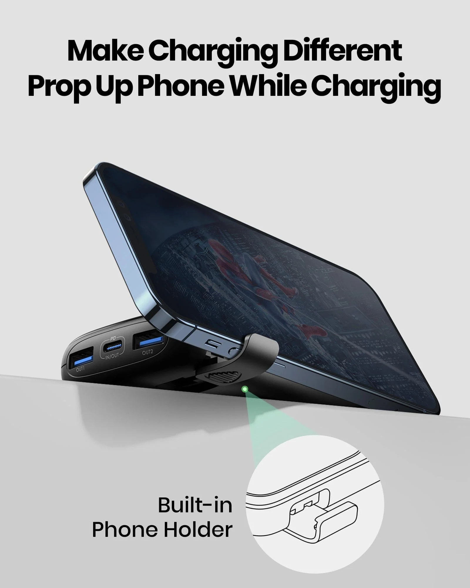 INIU B61 10000mAh, 3-Port Design,Compatible with iPhone 14 13 12 Pro Samsung S21 Google LG iPad Tablet, etc. - Image 4