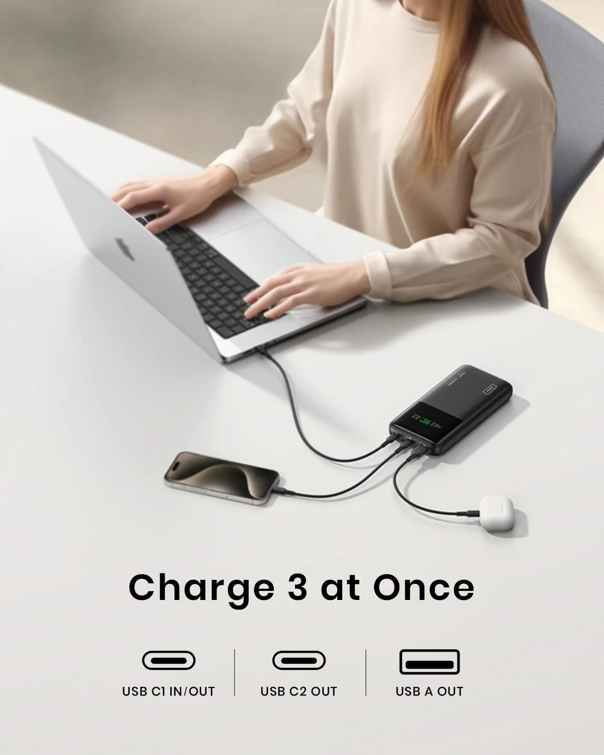 INIU B64 140W 27,000mAh, Fast Charge 1,000+ Devices, 140W Max Output from One Port - Image 5
