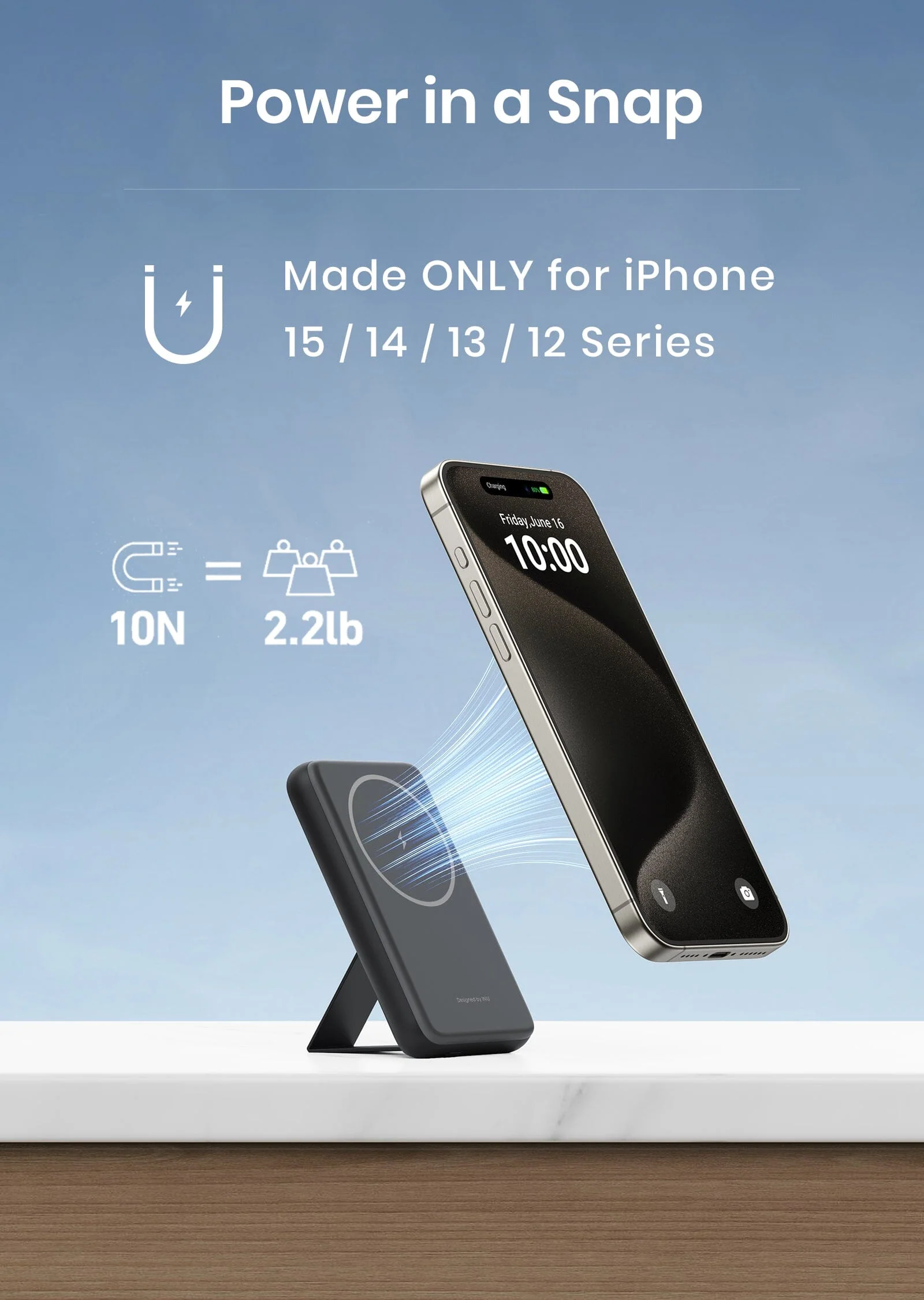 INIU B7 Handy Magsafe 6,000mAh Power Bank for iphone,ipad,etc - Image 2