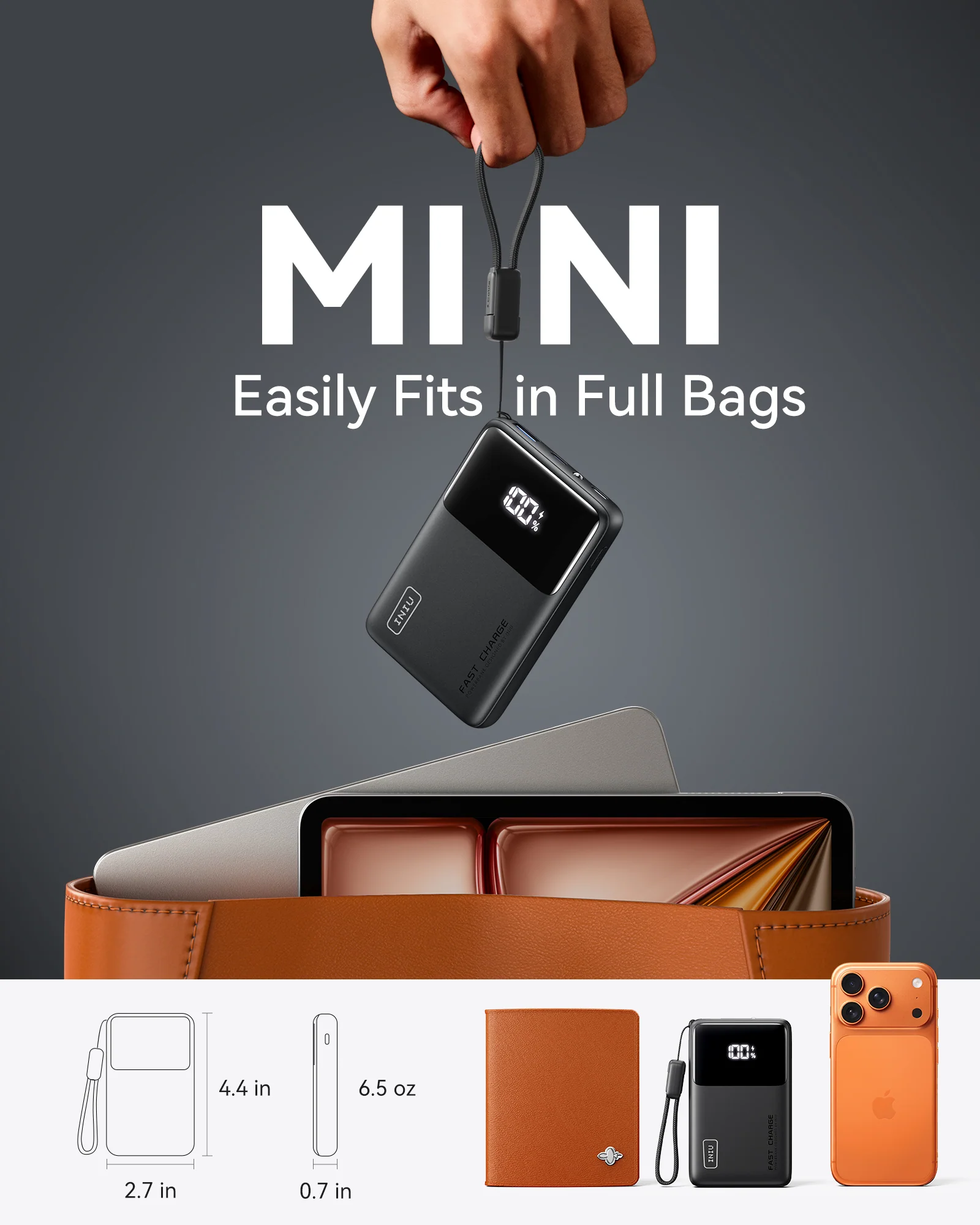 INIU Carry P55 Power Bank Slim 45W 10000mAh - Image 3