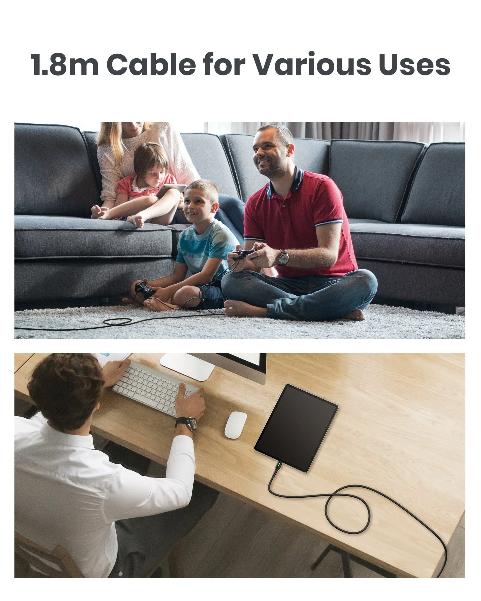 INIU D3C-1P Nylon USB C Cable - Image 3