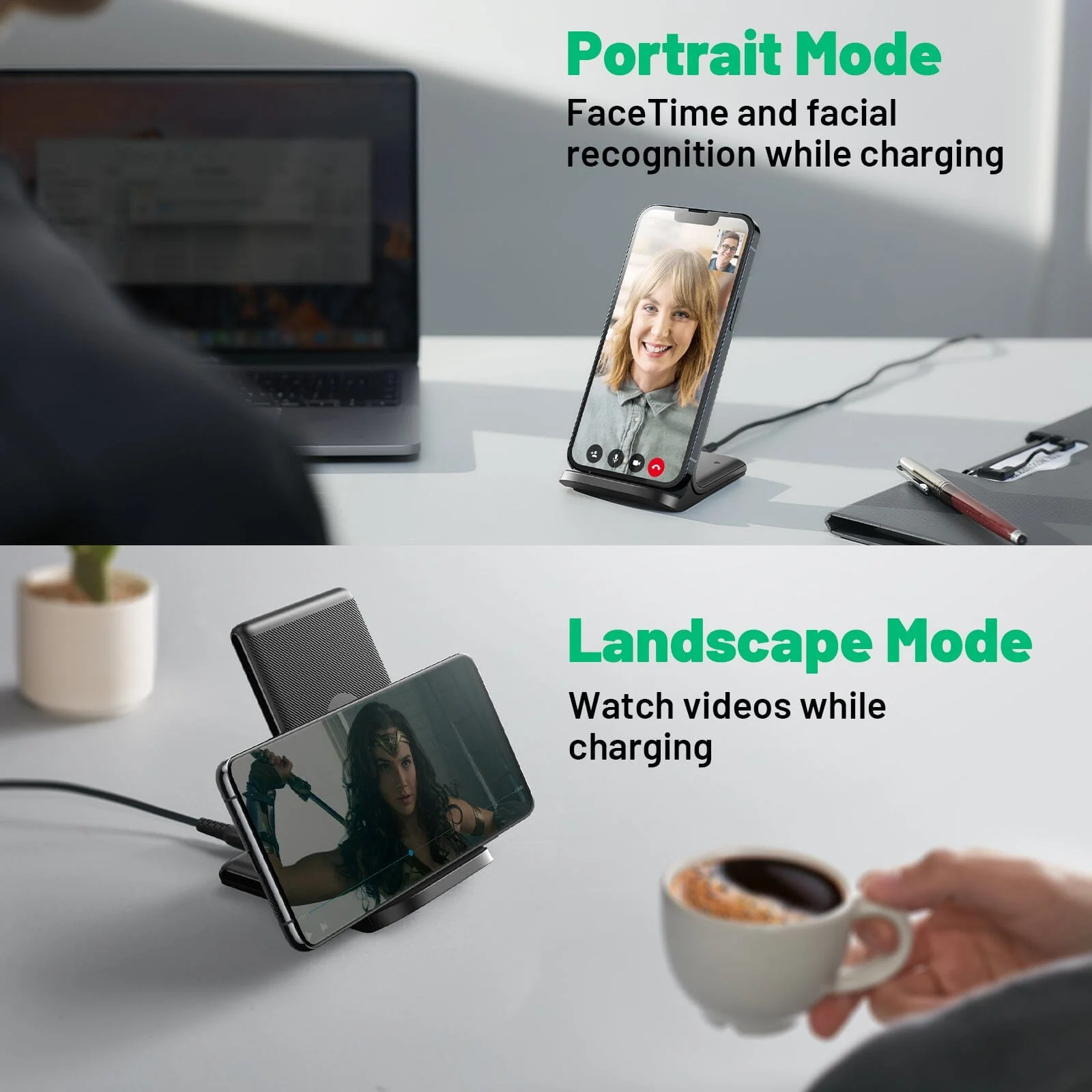INIU I211 15W Qi-Certified Wireless Charger with Sleep-Friendly Adaptive Light - Image 6