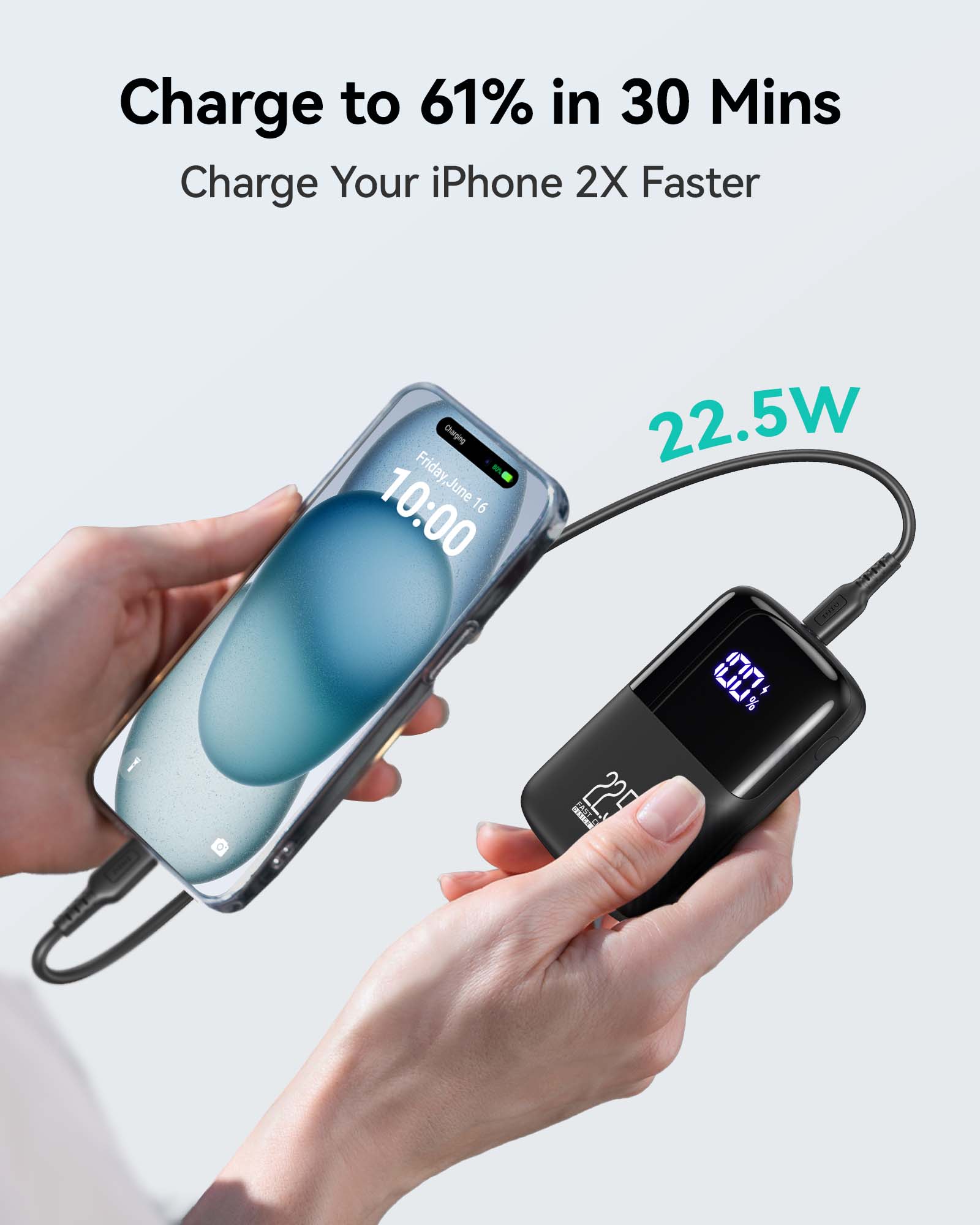 INIU B61 Power Bank 10000mAh, 3-Port Design - Image 10