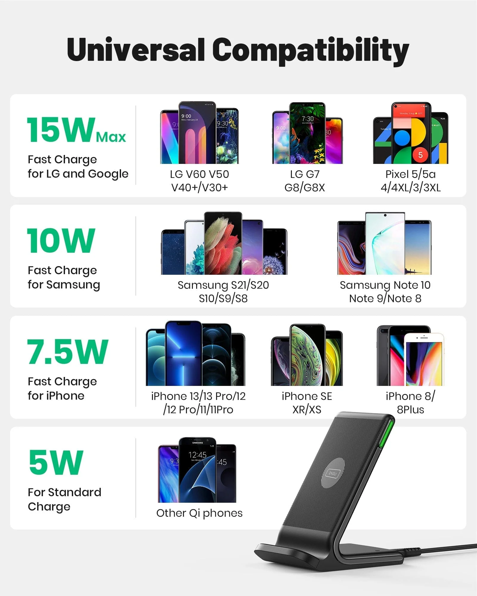 INIU I211 15W Qi-Certified Wireless Charger - Image 6