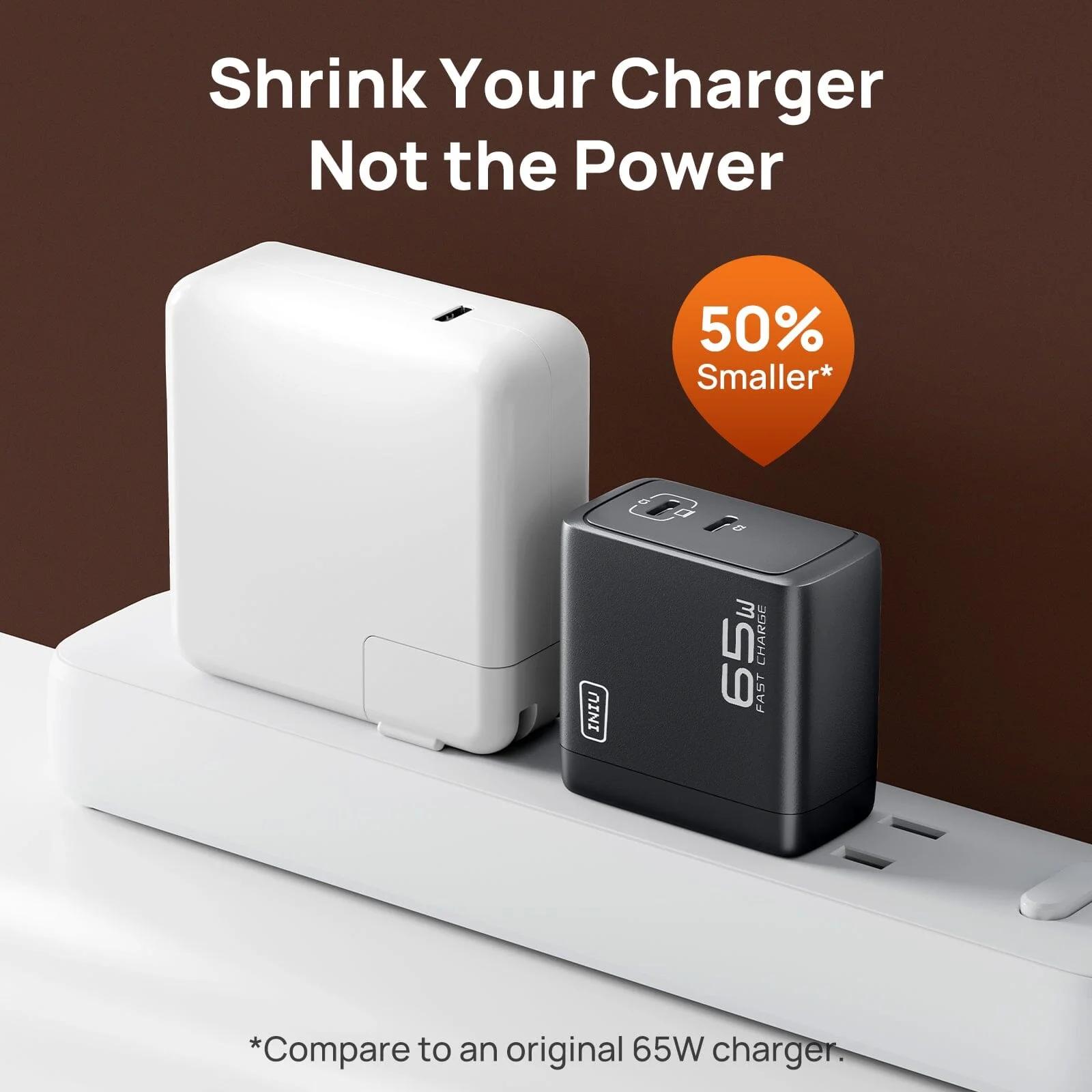 INIU I624 65W Dual Ports Wall Charger, GaN Material - Image 4