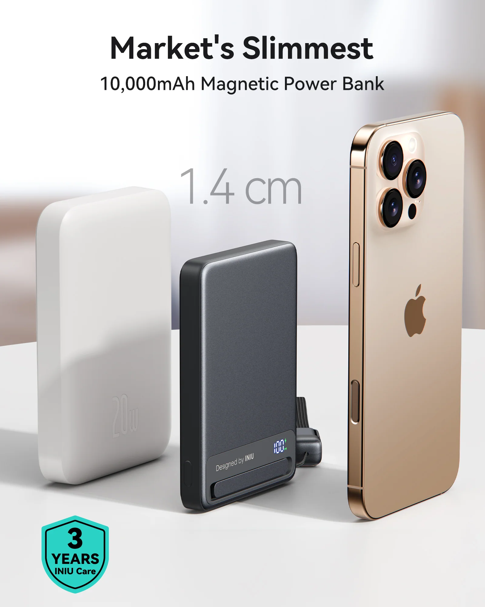 INIU MagPro P76-P1 Wireless Charger Qi2 15W 10000mAh - Image 3