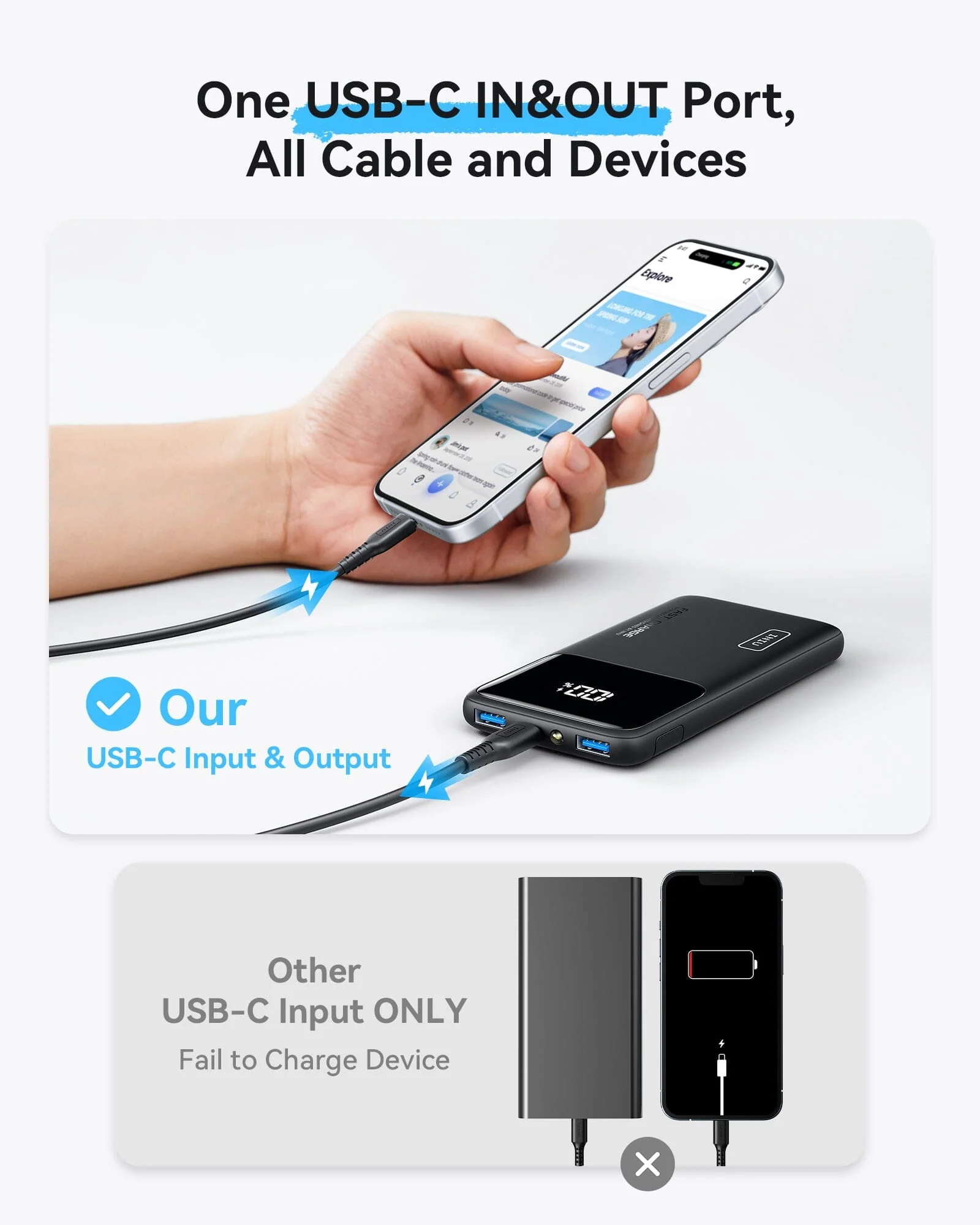 INIU B6 Power Bank 10,000mAh 22.5W Built-in Holder - Image 4
