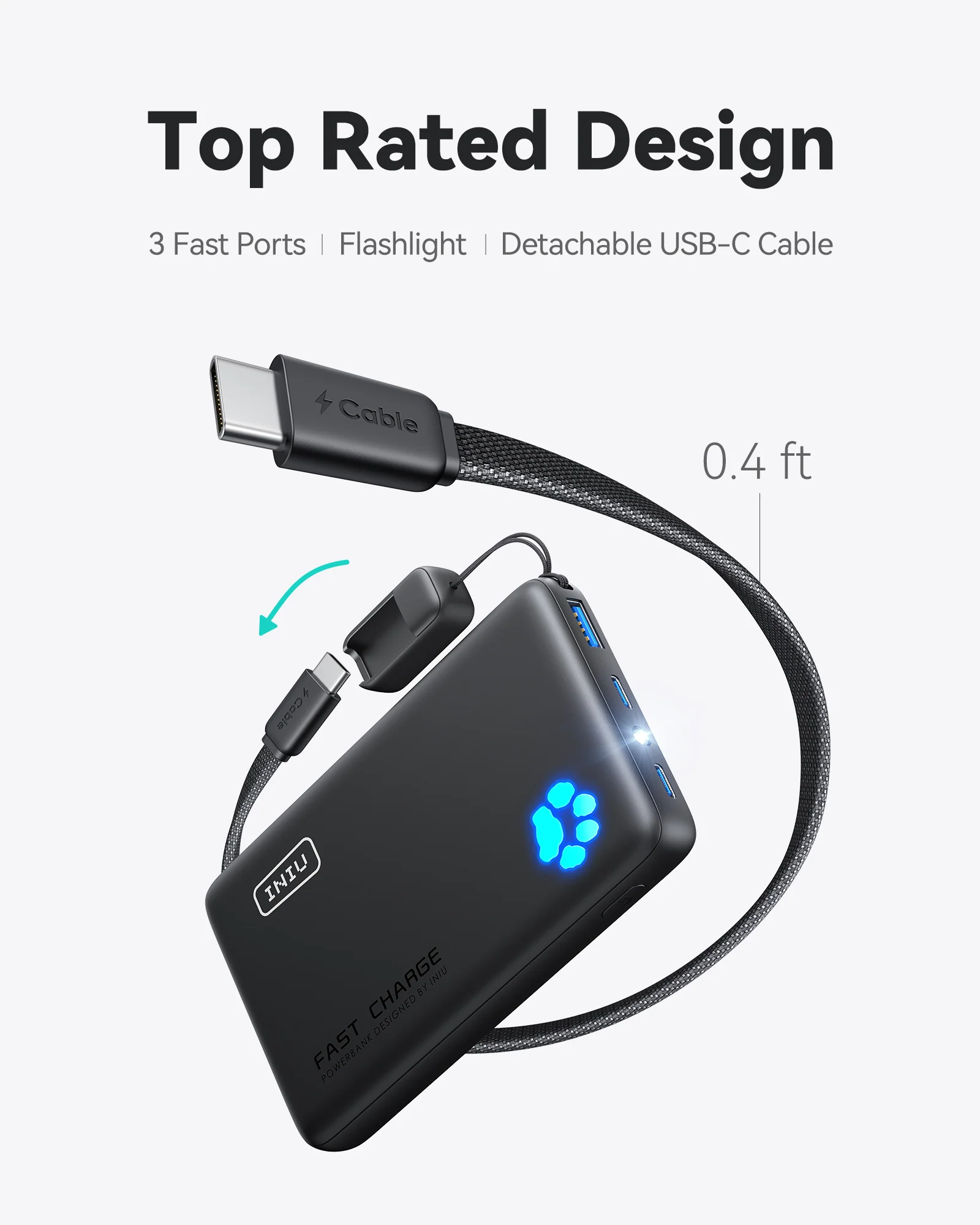 INIU Pawsible P41 Power Bank 45W 10000mAh - Image 4