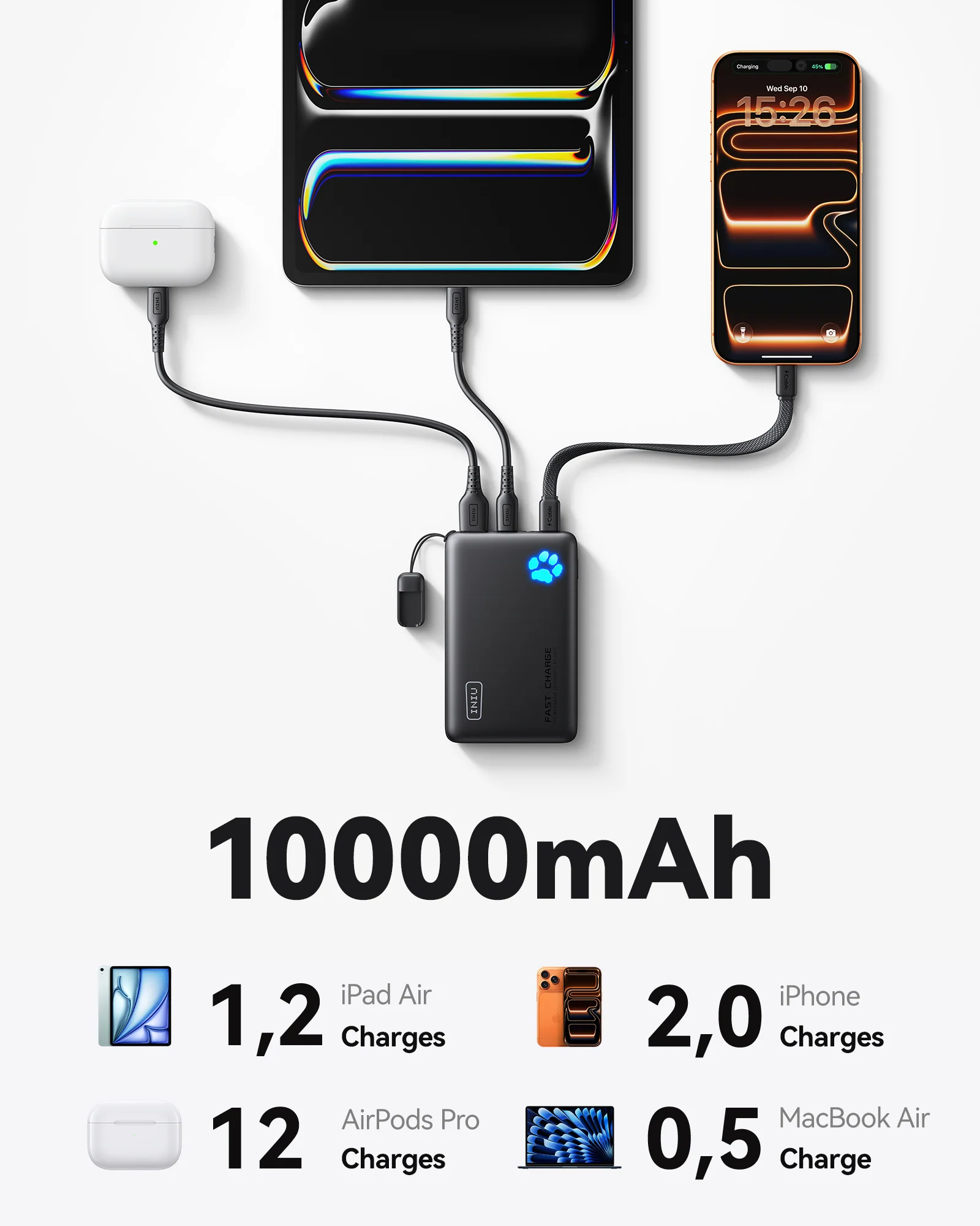 INIU Pawsible P41 Power Bank 45W 10000mAh - Image 5