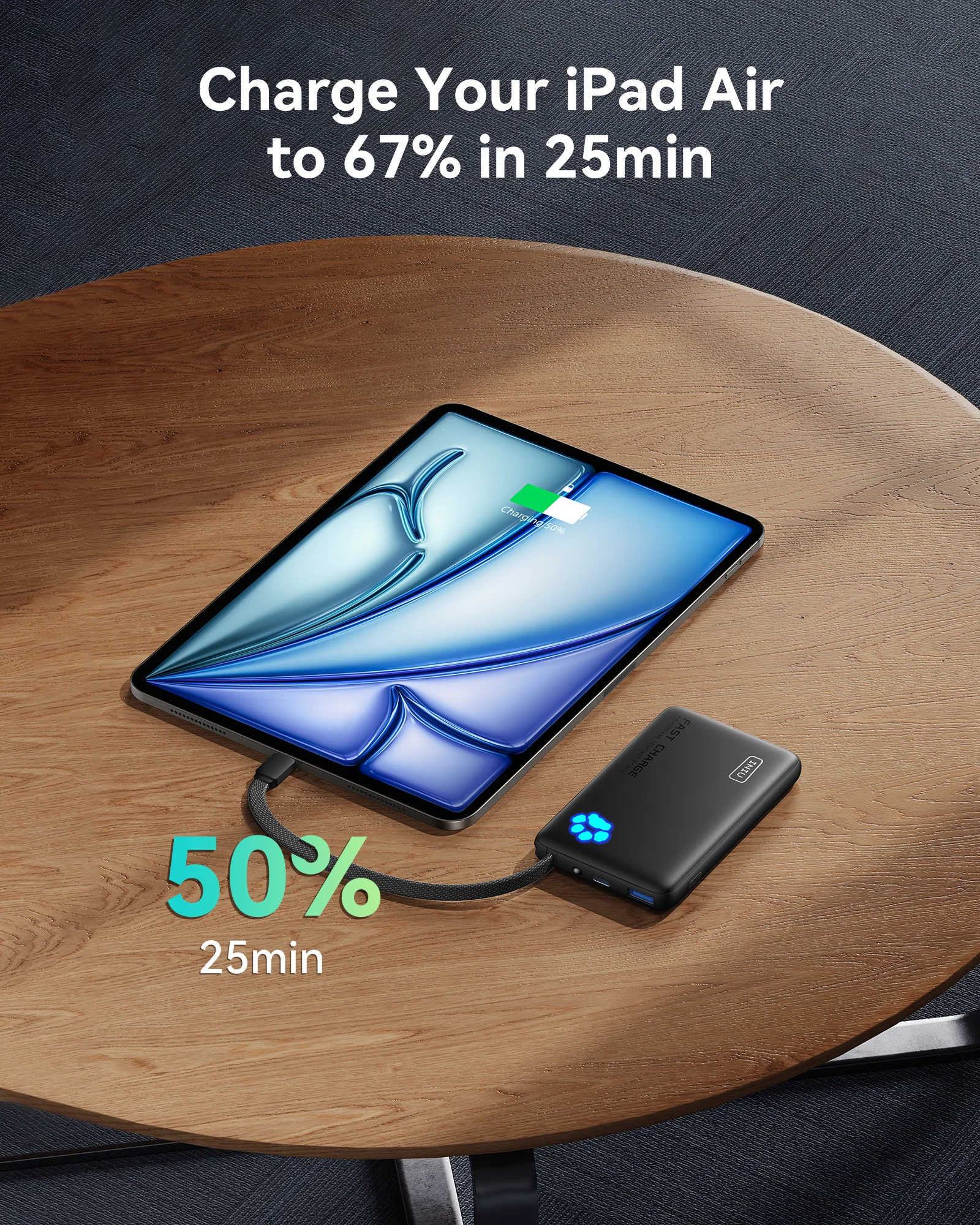 INIU Pawsible P41L Power Bank with Build in Cable Slimmest 45W 10000mAh - Image 12