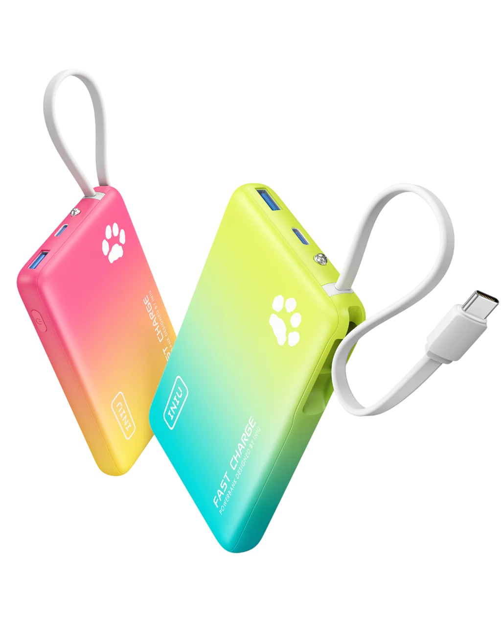 INIU Pawsible P41L Power Bank Slimmest 45W 10000mAh (2-Pack)