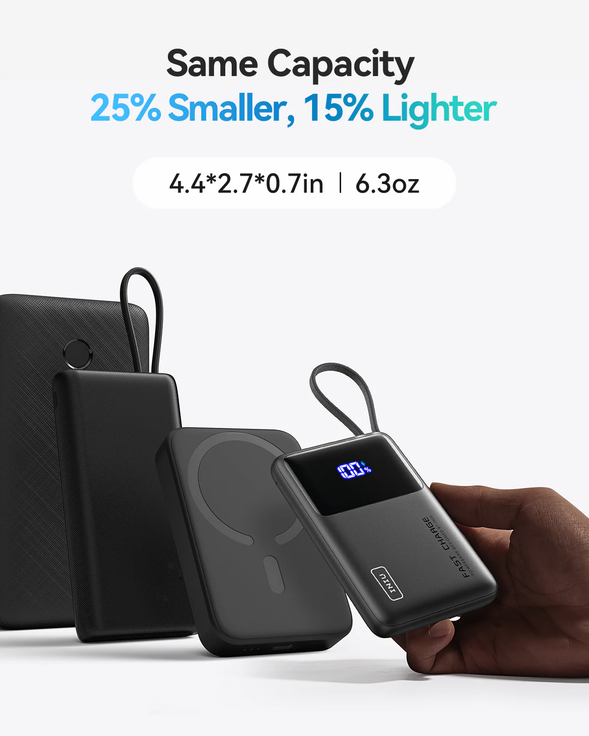 INIU P55L-E2 Power Bank Black - Image 4