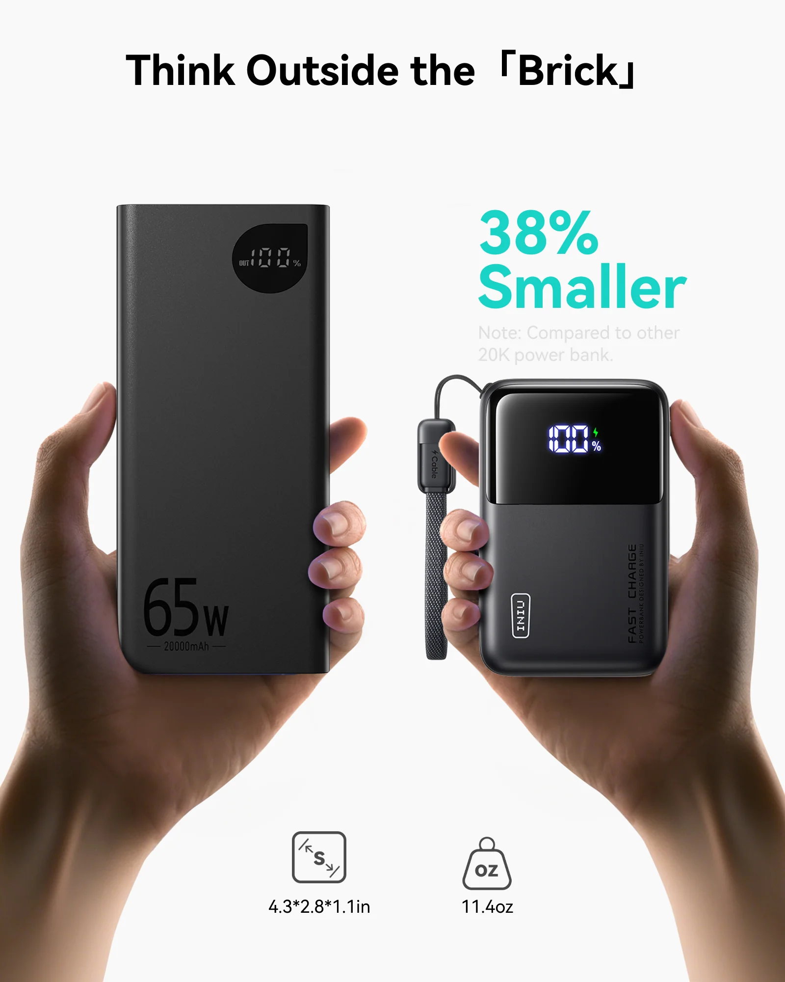 INIU Cougar P62 Power Bank Smallest 65W 20000mAh - Image 4