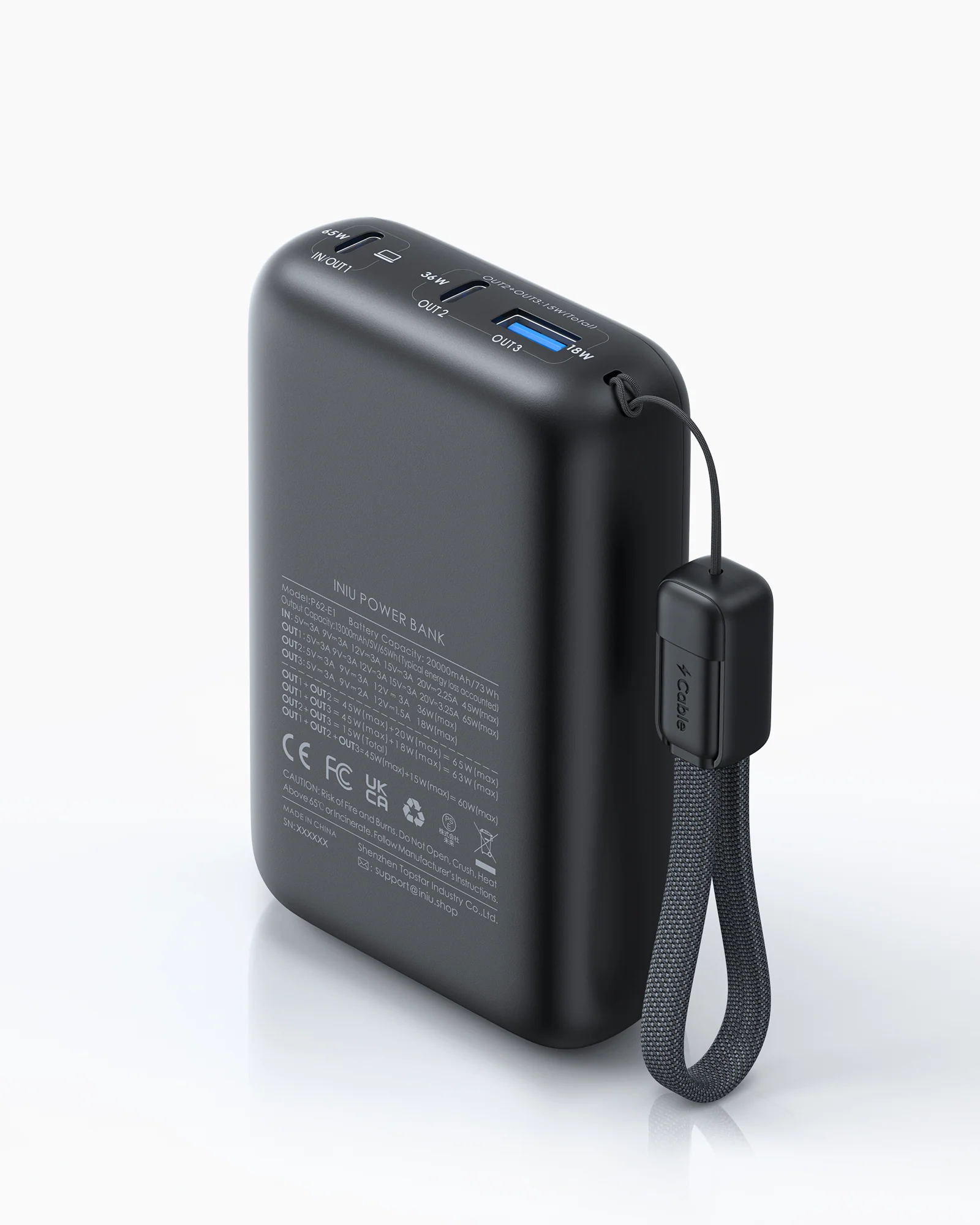 INIU Cougar P62 Power Bank Smallest 65W 20000mAh - Image 9
