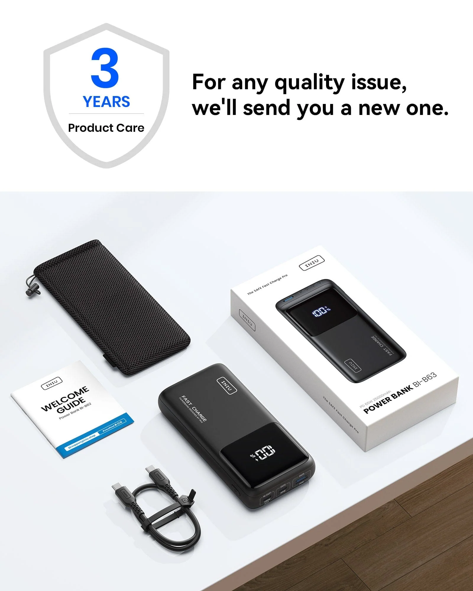 INIU B63 Power Bank 100W 25,000mAh - Image 14