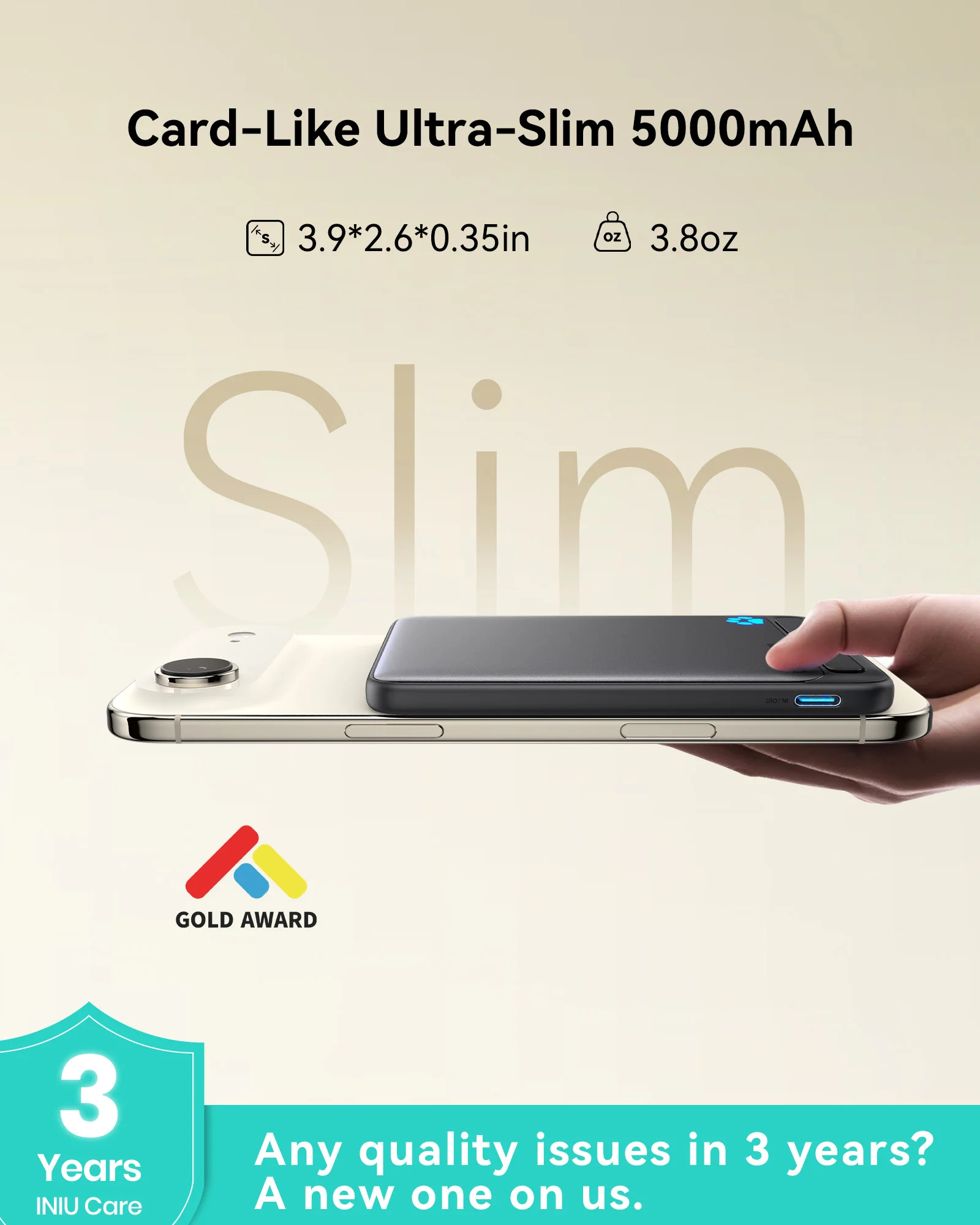 INIU SnapGo P71 Power Bank Magsafe Qi2 15W Slimmest 5,000mAh - Image 3