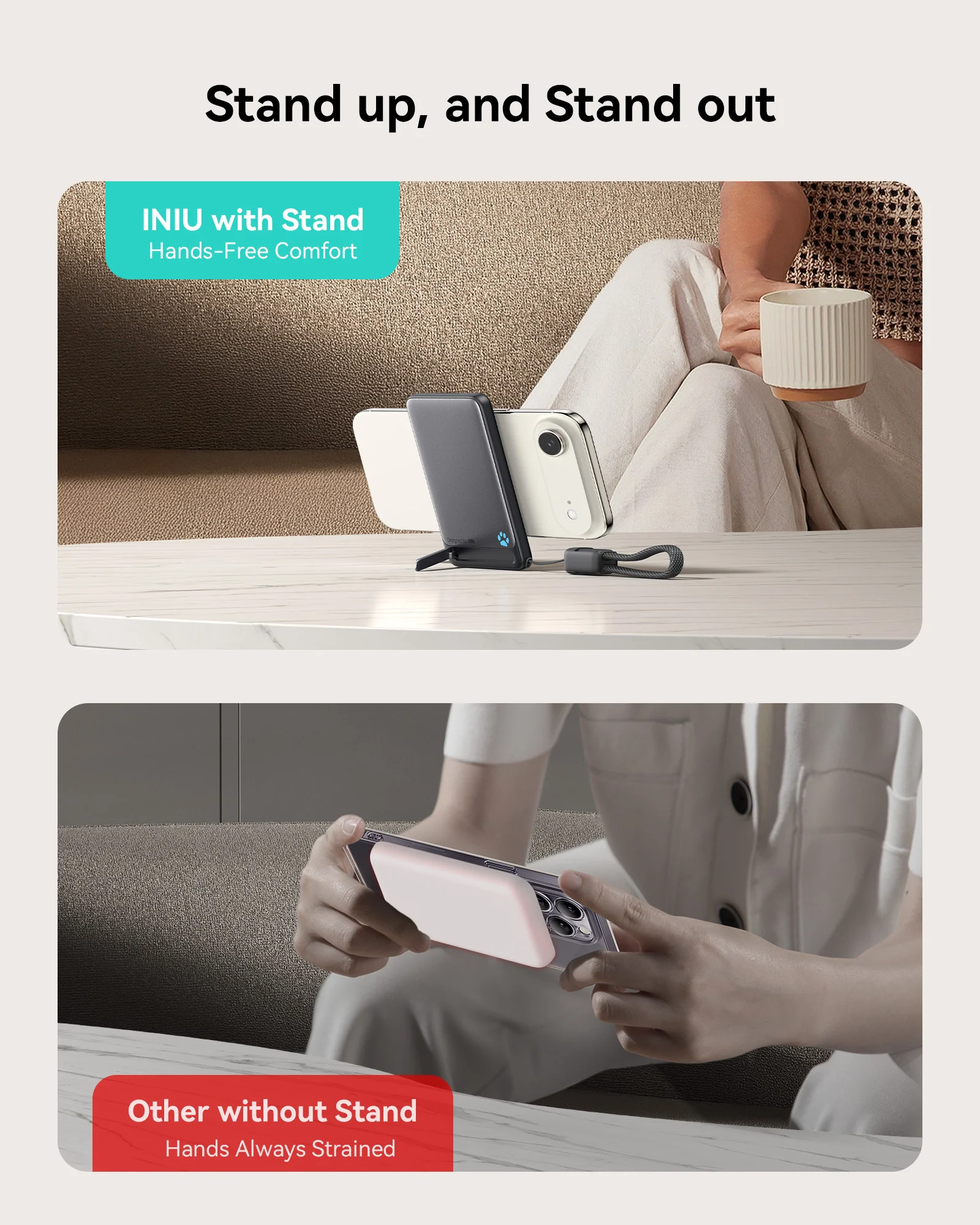 INIU SnapGo P71 Power Bank Magsafe Qi2 15W Slimmest 5,000mAh - Image 5