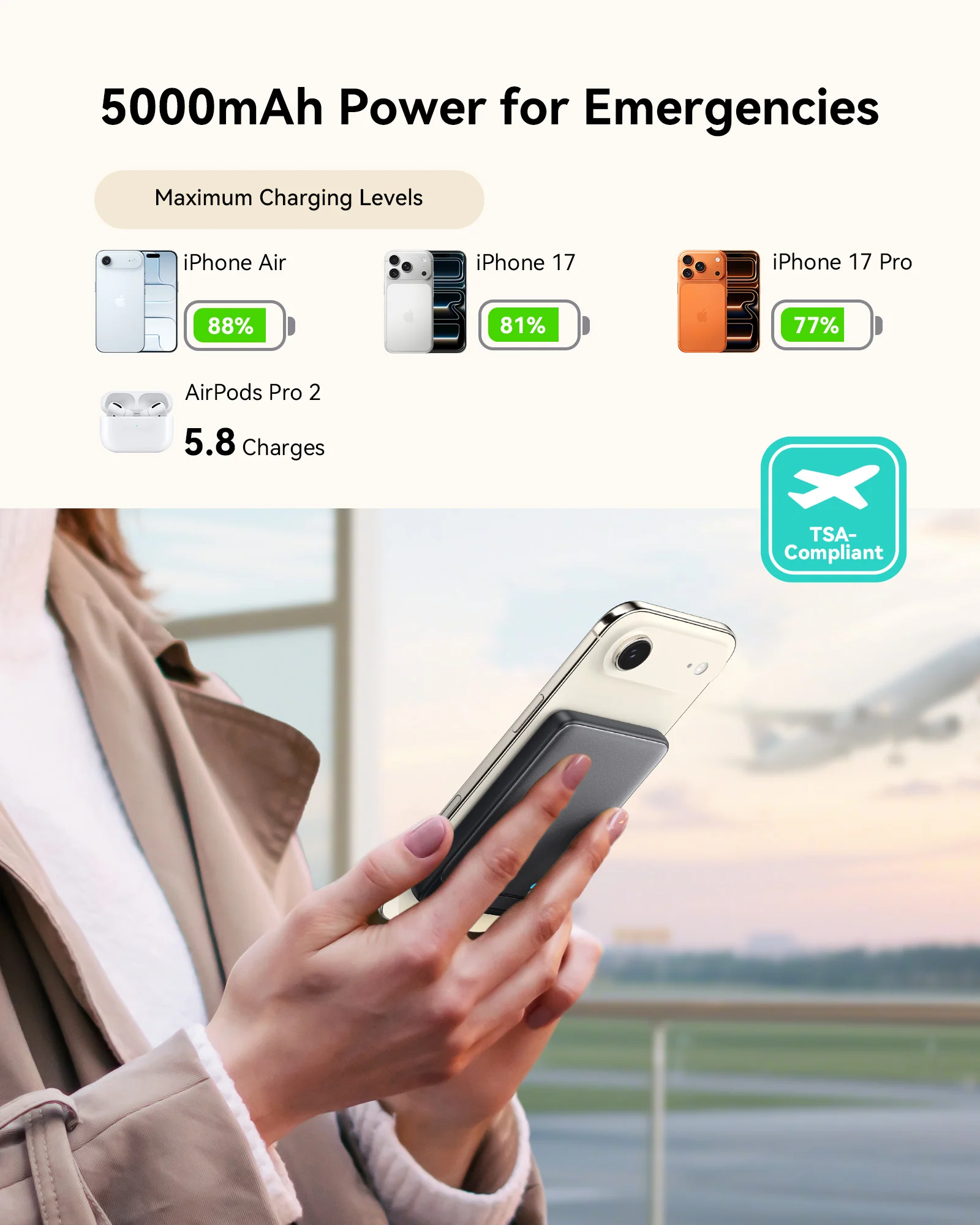 INIU SnapGo P71 Power Bank Magsafe Qi2 15W Slimmest 5,000mAh - Image 6
