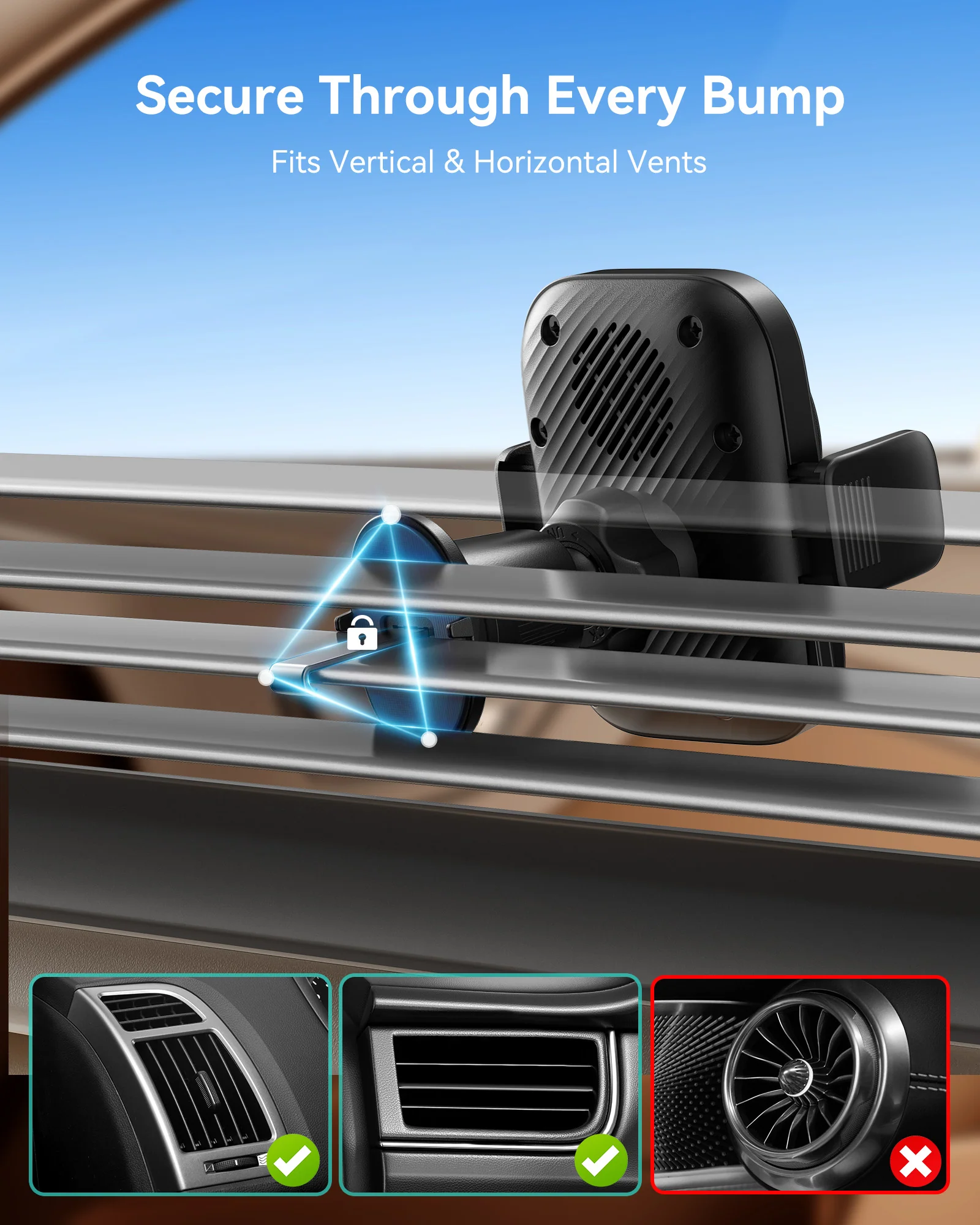 INIU SnapGo V11 Qi2 15W Magnetic Wireless Car Charger - Image 5
