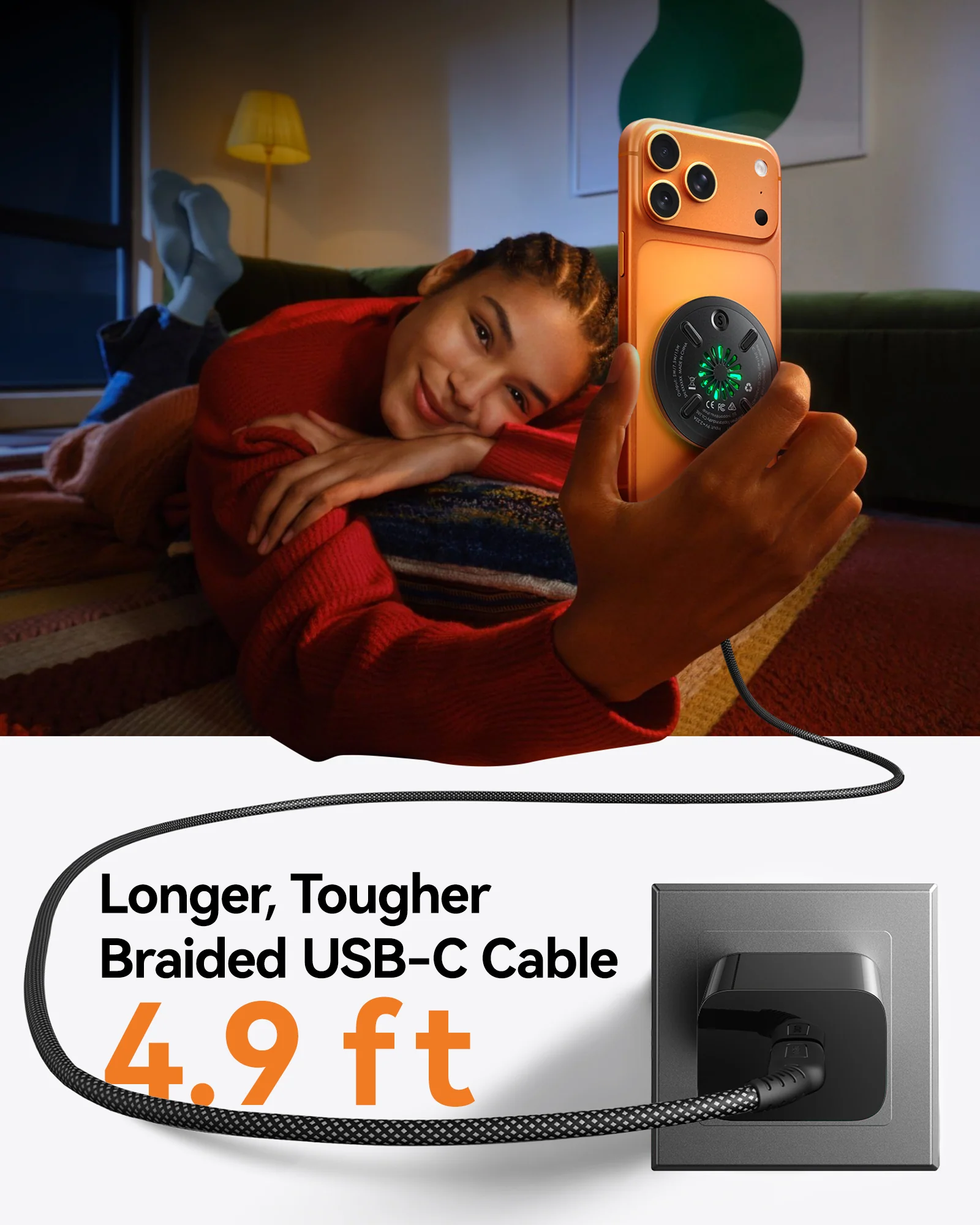INIU SnapGo W11 Qi2 15W Magnetic LED Wireless Charger - Image 7