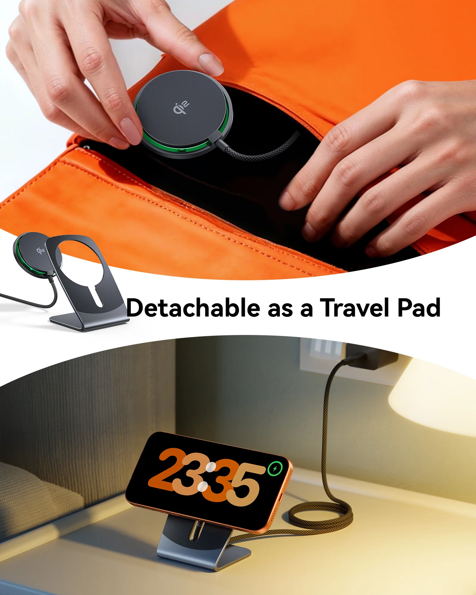 INIU SnapGo W21 Qi2 15W Magnetic Wireless Charger - Image 3