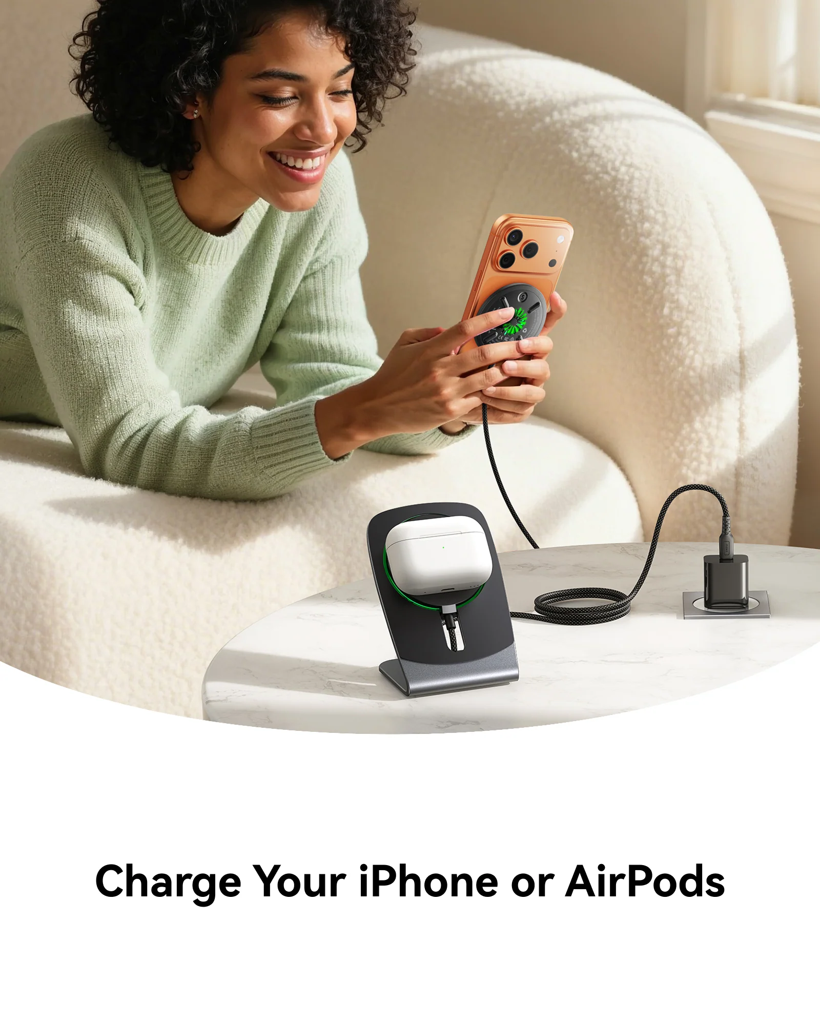 INIU SnapGo W21 Qi2 15W Magnetic Wireless Charger - Image 4