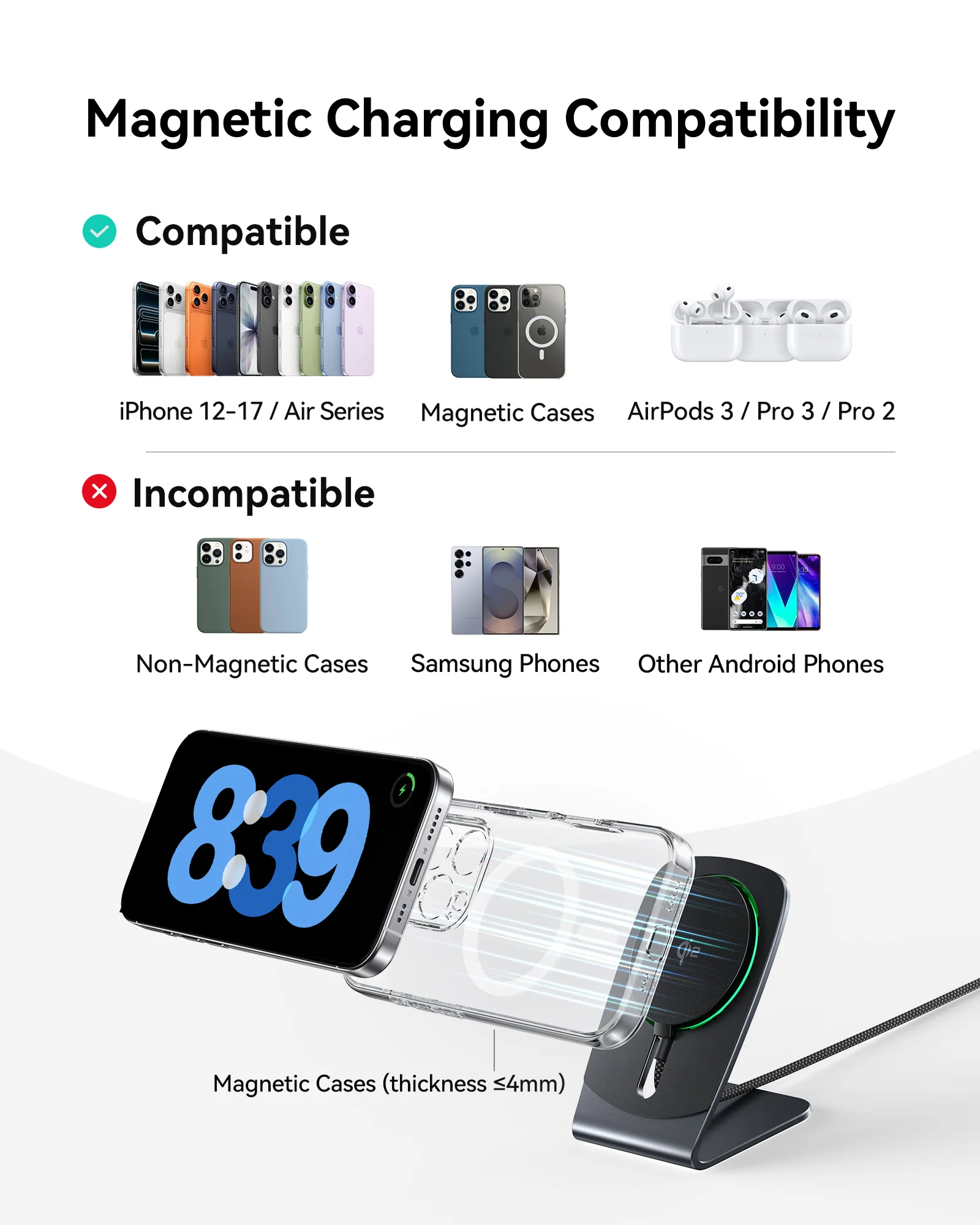 INIU SnapGo W21 Qi2 15W Magnetic Wireless Charger - Image 6