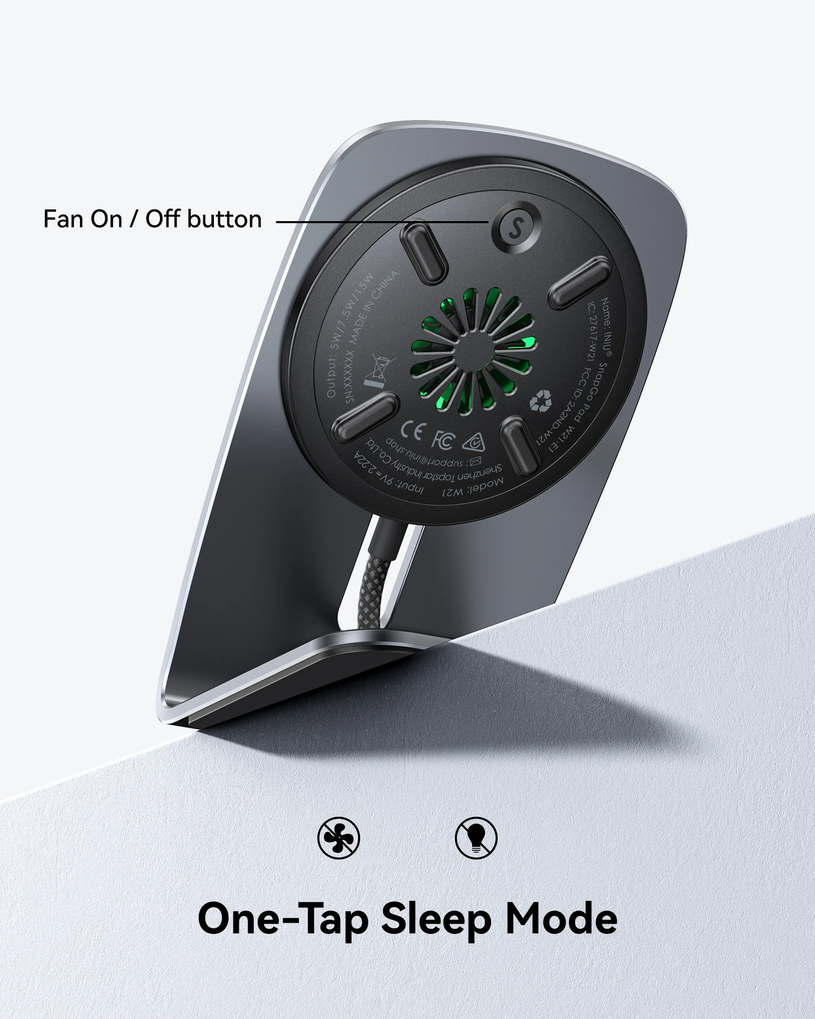 INIU SnapGo W21 Qi2 15W Magnetic Wireless Charger - Image 8