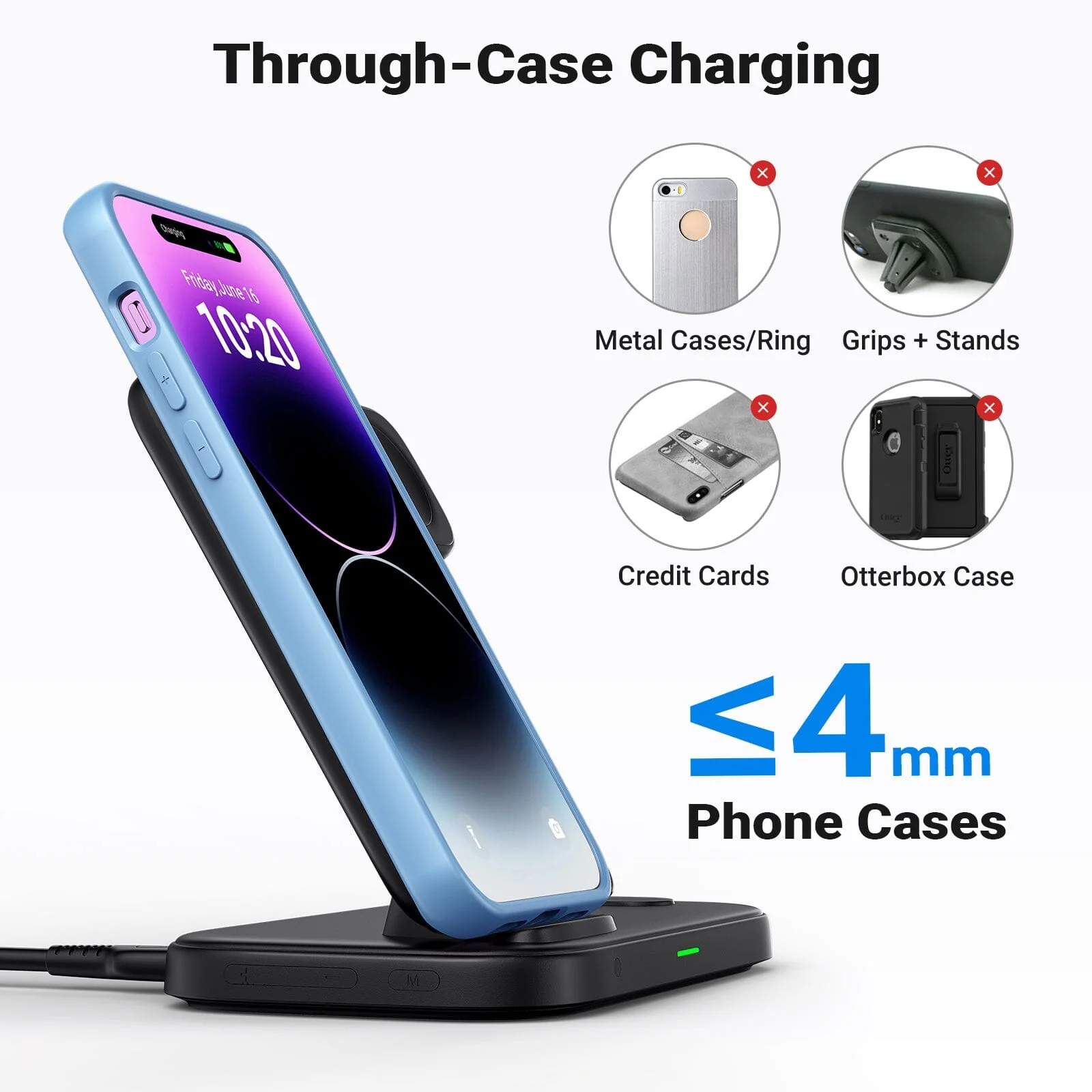 INIU I220 Qi-Certified 3 In 1 Fast Wireless Charger - Image 6